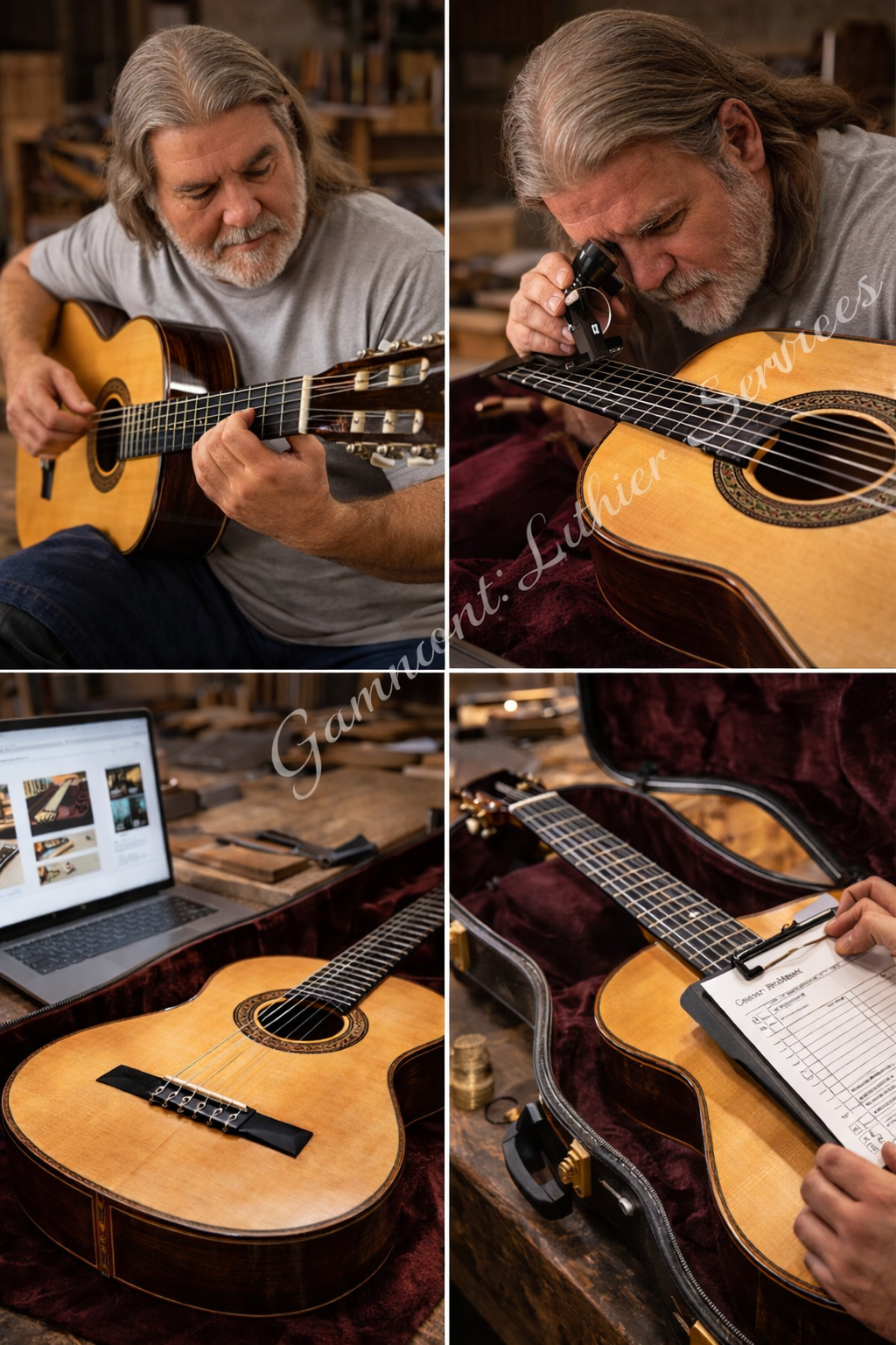 GLS Custom-Built Classical Guitar Final Test and Inspection